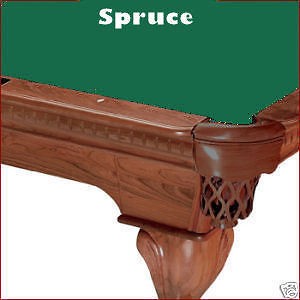8' Pro Oversized Spruce ProLine Classic Billiard Pool Table Cloth Pro Line Felt