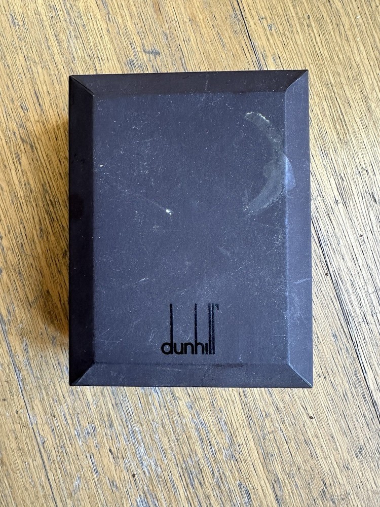 dunhill unique lighter Tin Can Silver Plated Cigar 2003