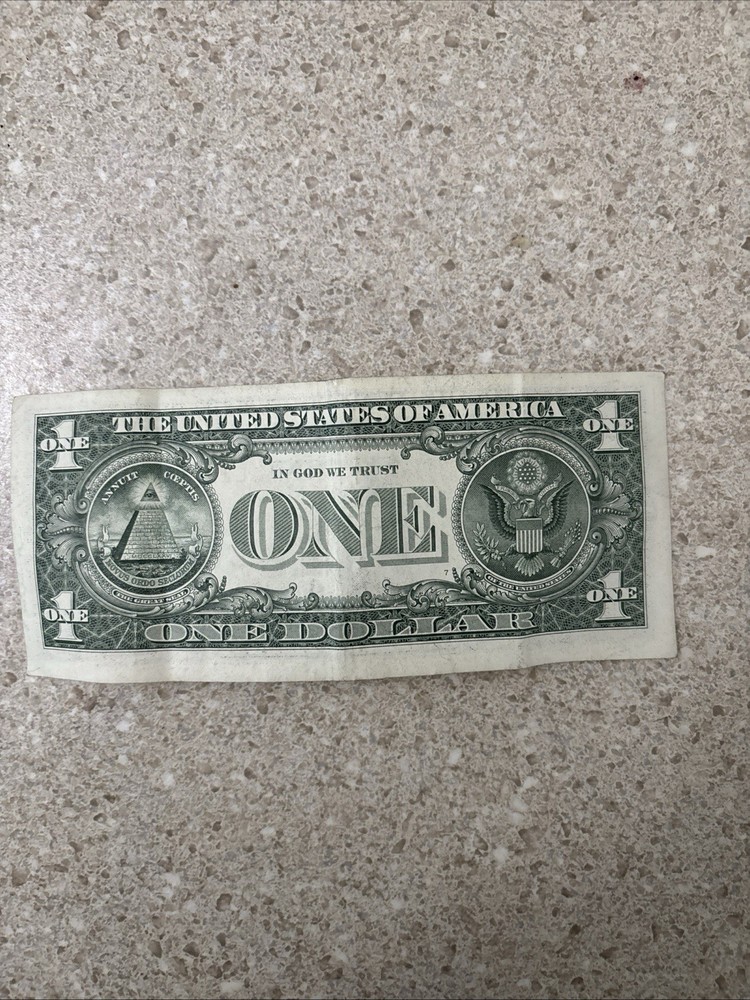 Real Series 2021 Error One Dollar Bill