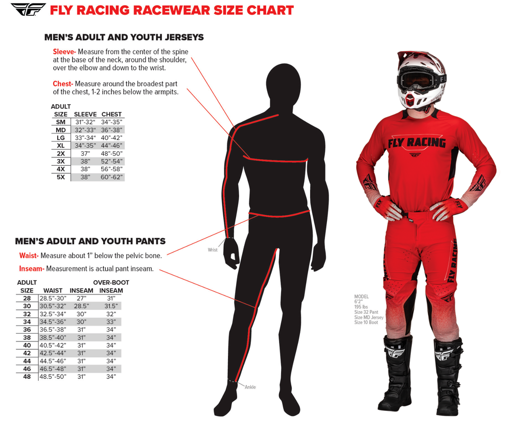 Fly Racing Lite Pants, Size 32, Red/White/Black