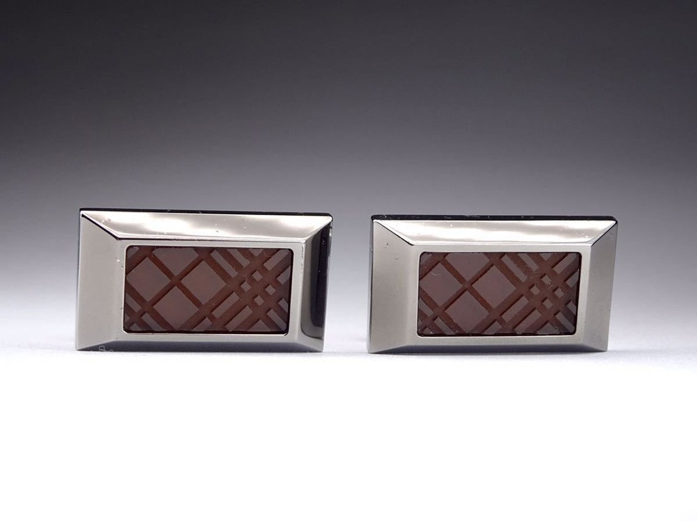 Burberry Classic Check Square Cufflinks