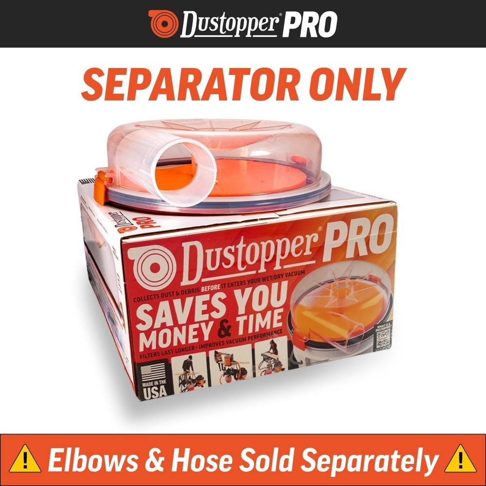 PRO Low-Profile Dust Separator – Dust Collection Separator, Up to 99.9% Effic...