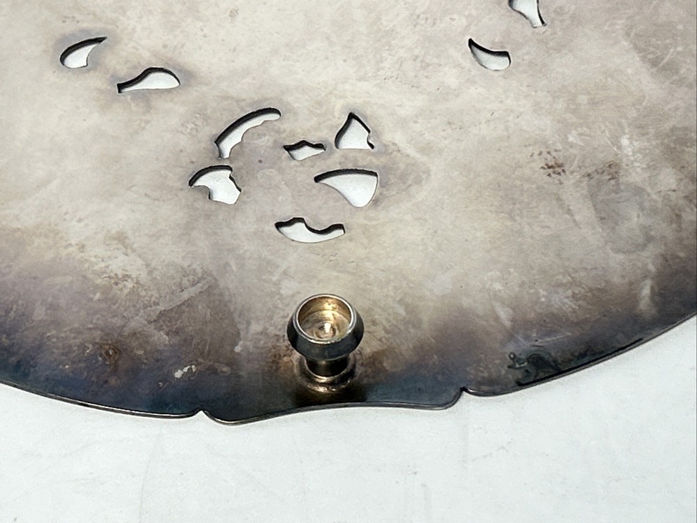 Gorham Electroplated Silver Trivet Footed 11" Diameter Ornate Design #YC49