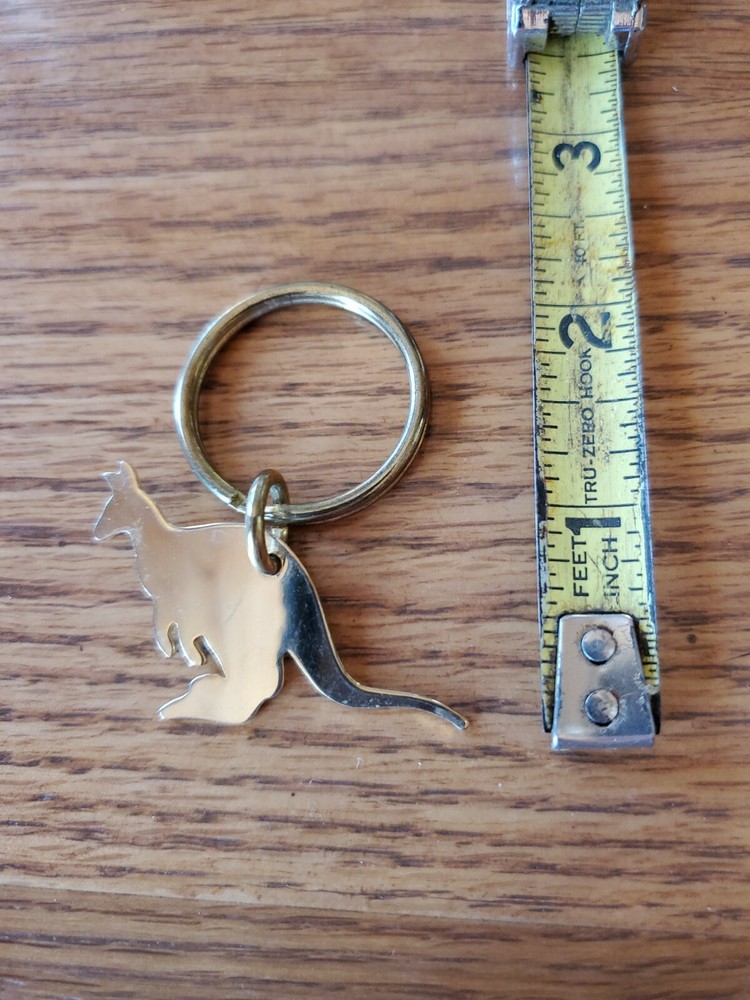 Kangaroo Metal Keychain Fobs Key Chain