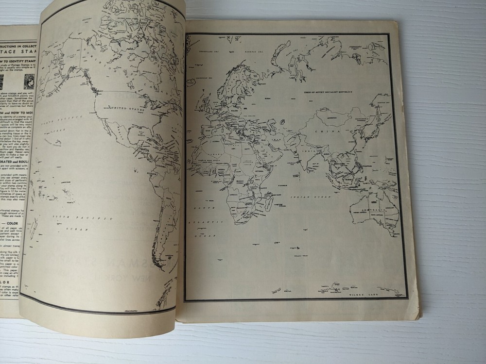 Universal Stamp Album 1948 - Grossman Stamp Co INC New York / Stamp Collecting