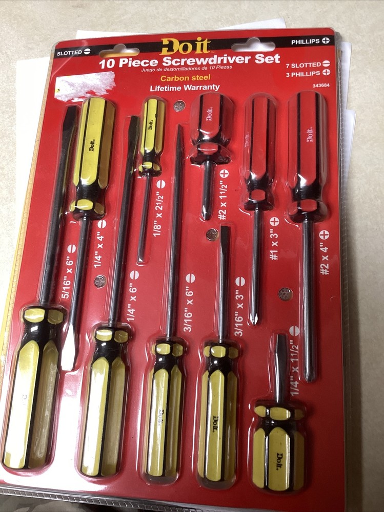 Do it Screwdriver Carbon Steel Set (10-Piece). # 343684