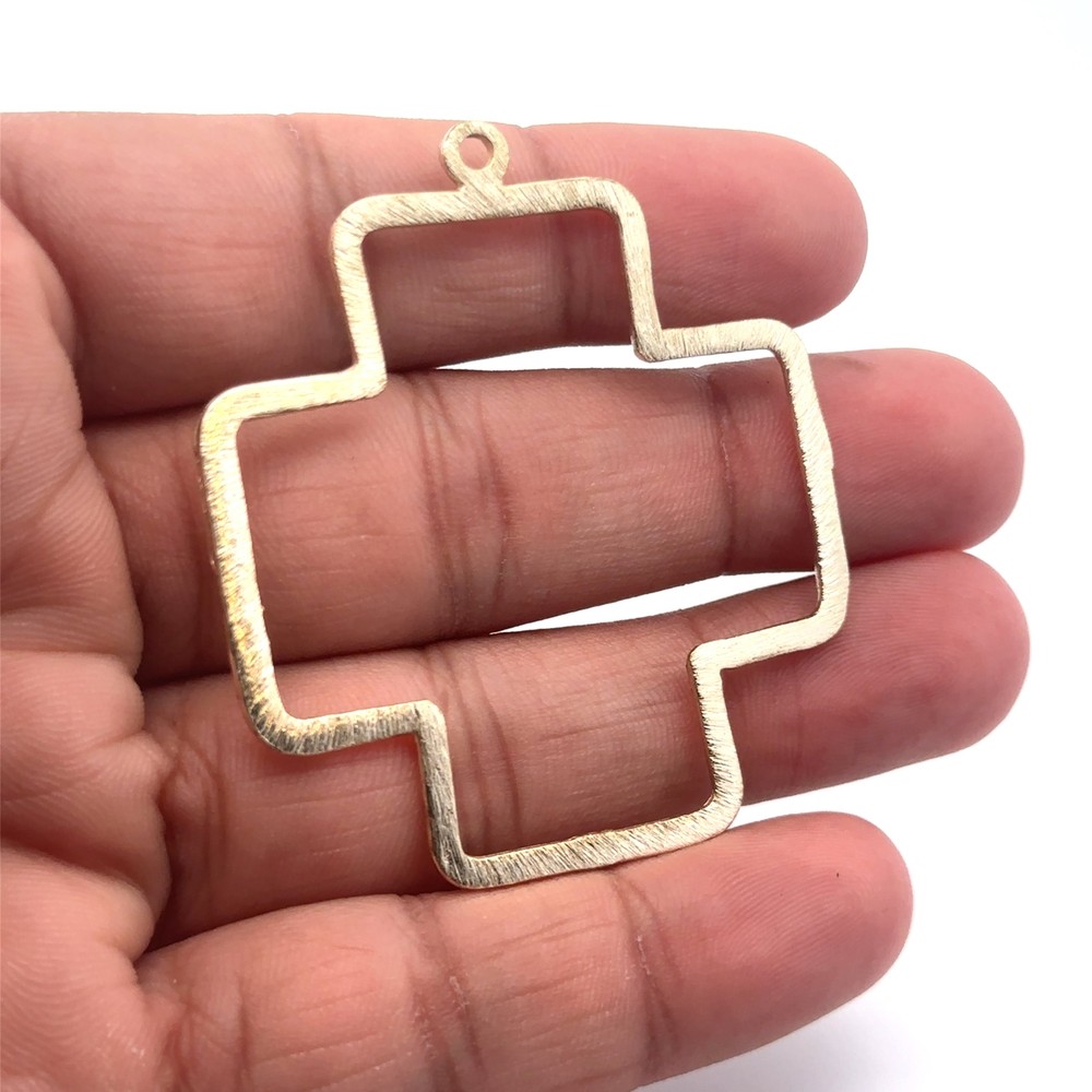 Large Cross Gold Plated, Silver Plated |