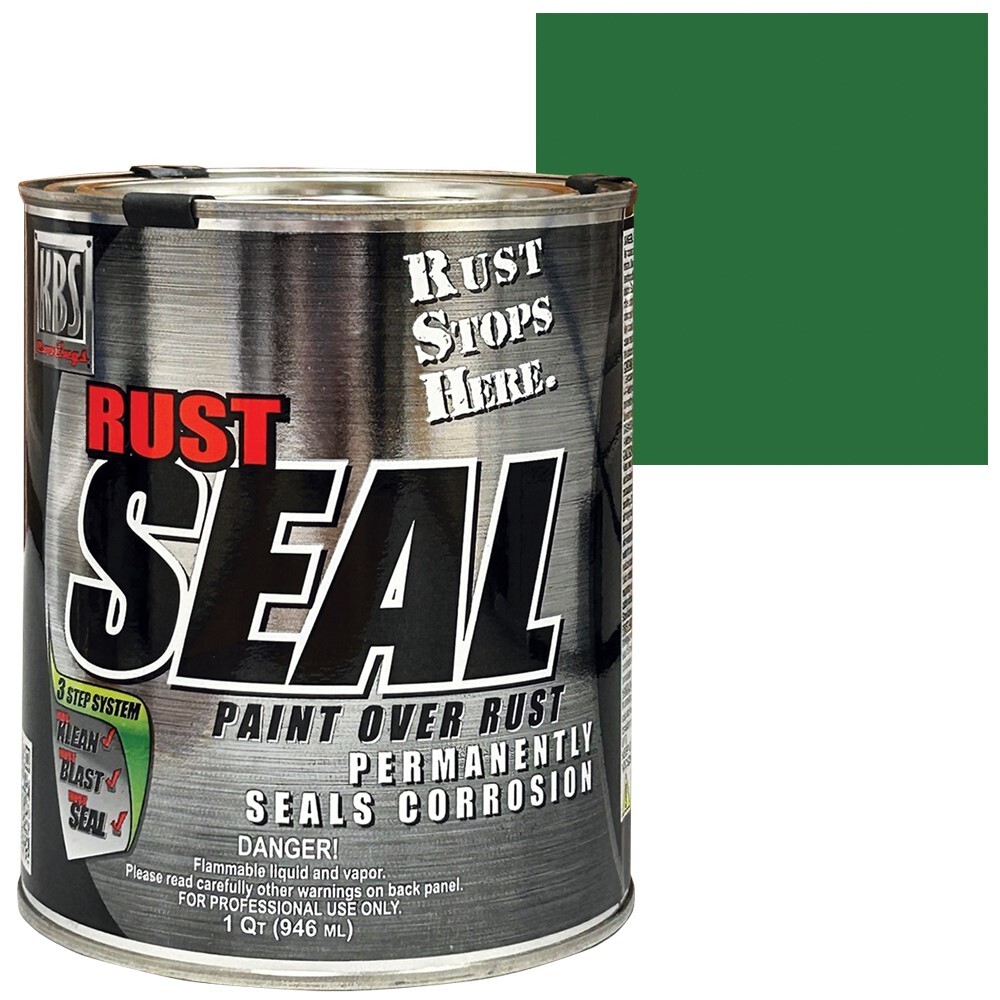 KBS RustSeal Gloss Safety Green Rust Preventive Coating, Quart #KBS-4407