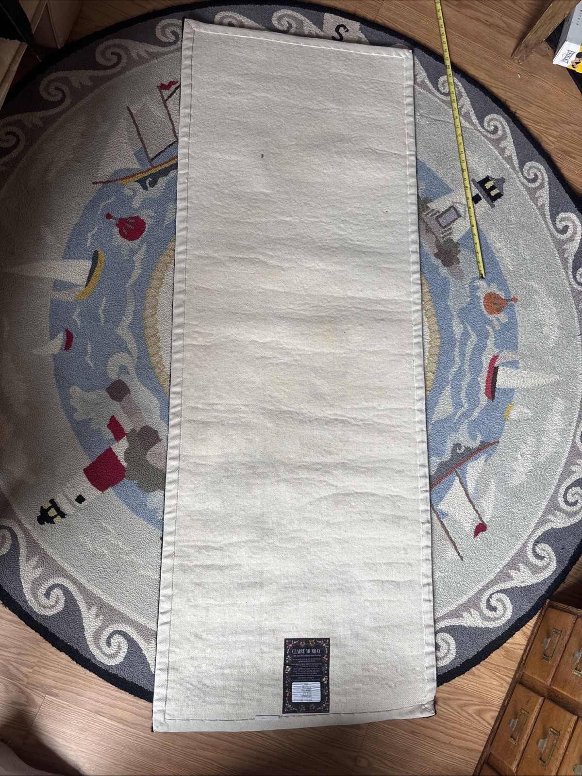 Claire Murray * Vegetables Garden RUNNER * 100% Wool Hand-made Rug 24x65