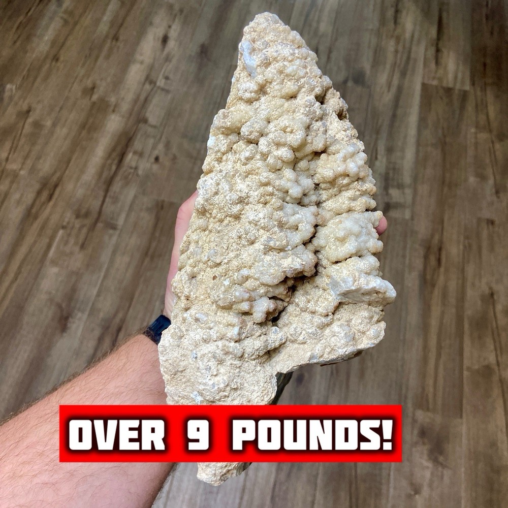Massive Wyoming Lace Agate Rough With Botryoidal Druzy Quartz