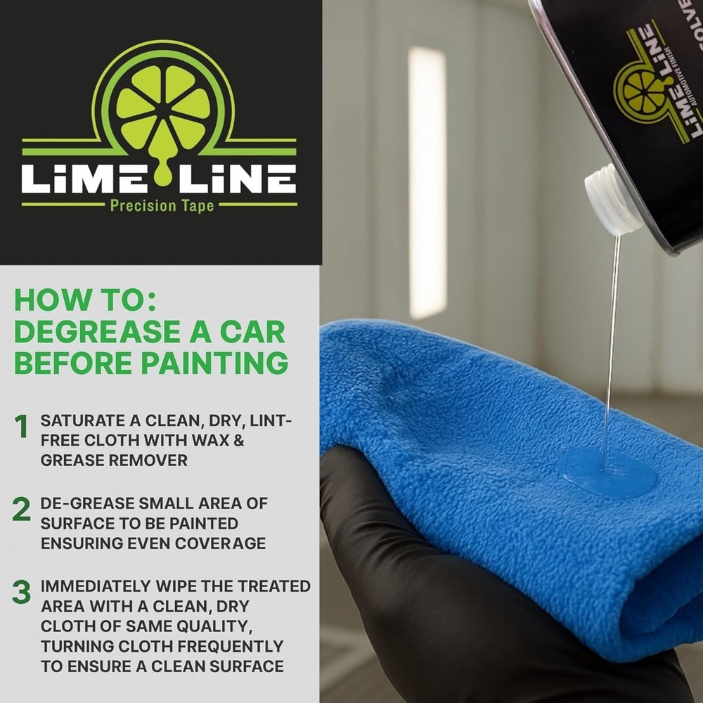 LiME LiNE Wax and Grease Remover – Multi-Surface Paint Prep Cleaner - 1 Pint