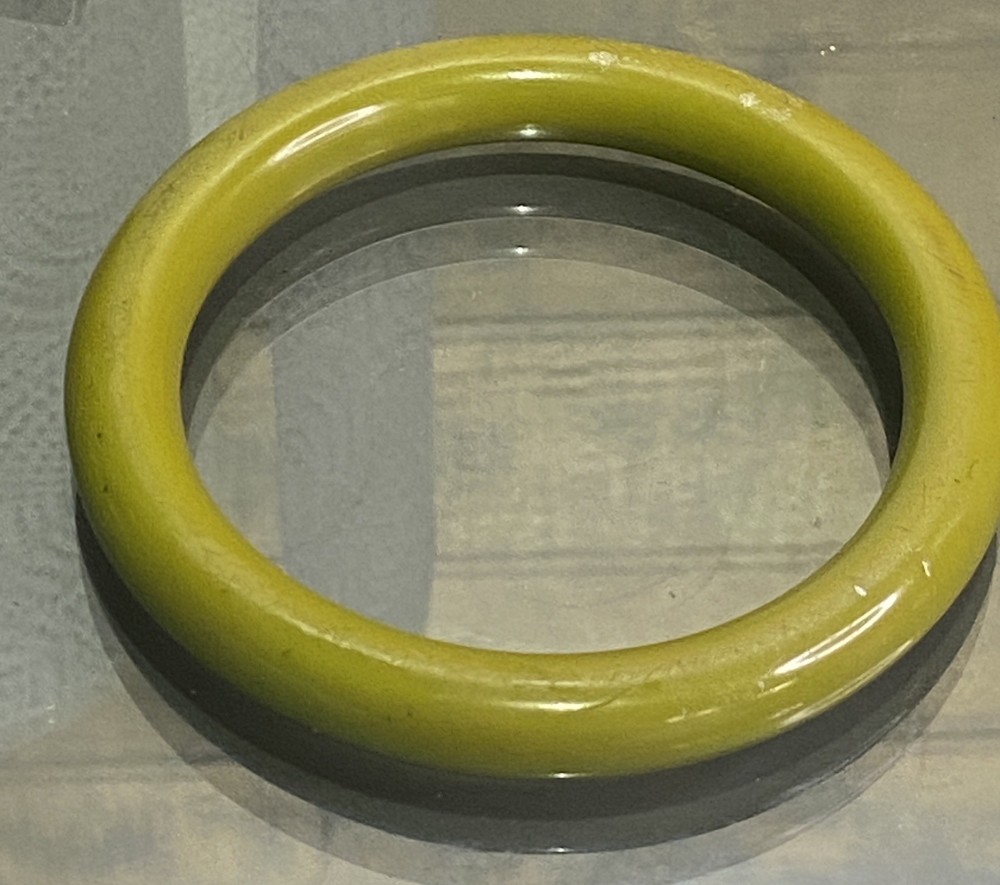 Green Bakelite Bangle Bracelet