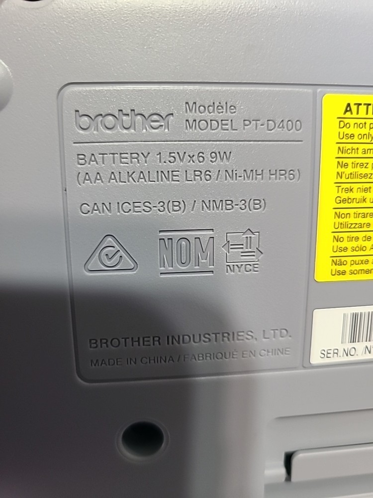 Brother P-Touch PT-D400 Desktop Versatile Compact Label Printer