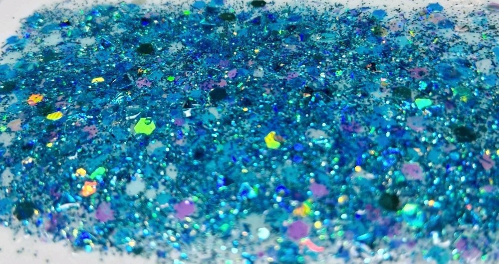 1 TSP Chunky Glitter Mix TURQUOISE