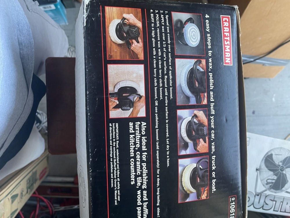 Craftsman 9-in. Random Orbit Buffer/Polisher System Model 646.10659 with Manual