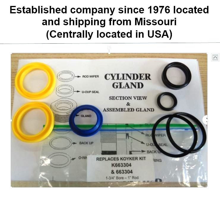 # 663304 Koyker seal kit replacement for cyl / with 1-3/4" bore & 1" Rod K663304