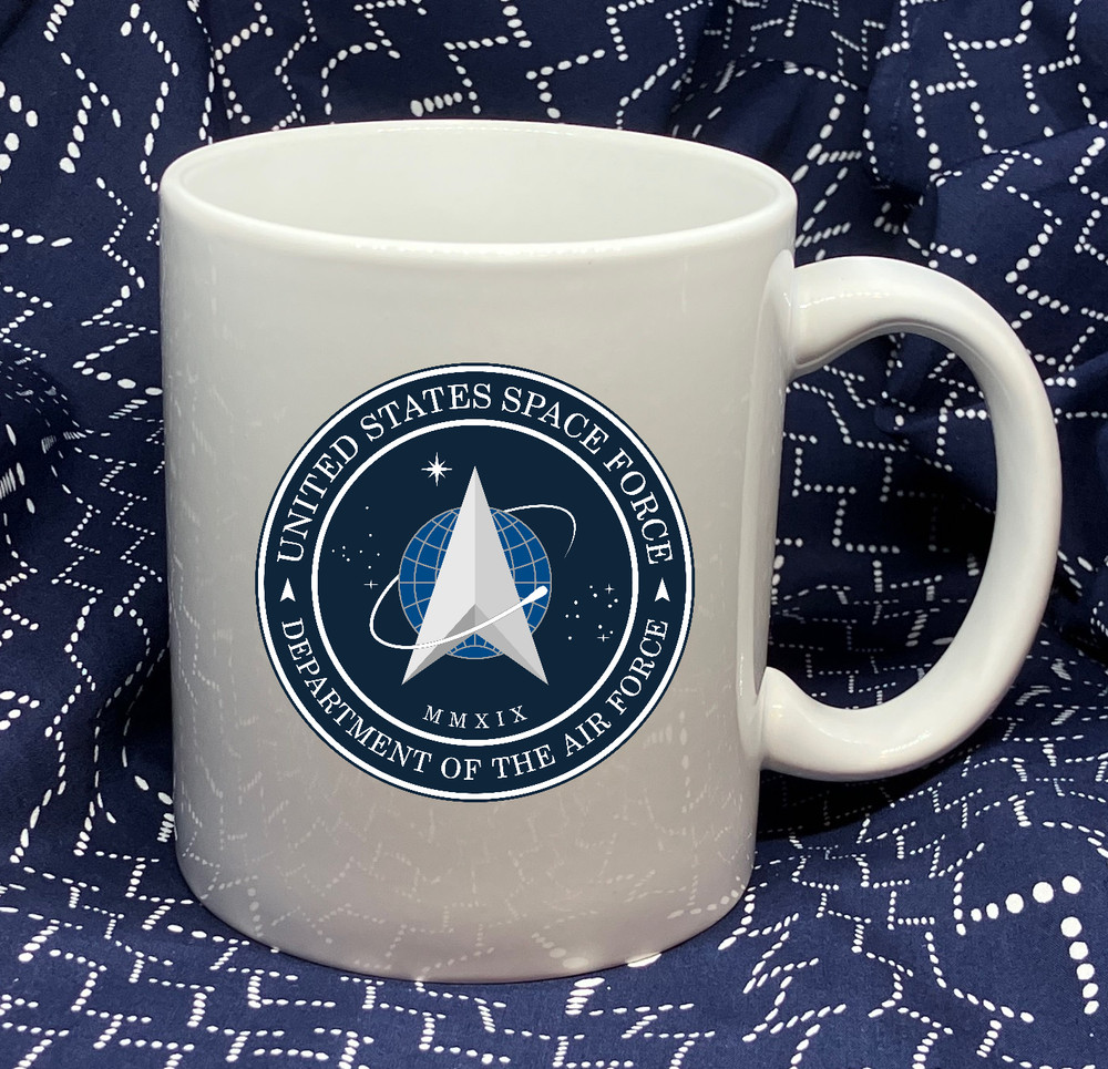 U.S. SPACE FORCE mug with 2nd Space Warning Squadron Crest