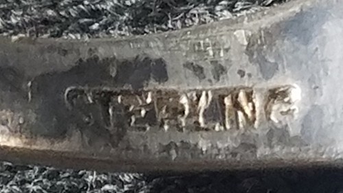 WWII Sterling Silver Patriotic Ring with USA, Eagle Airplane Cannon Battle Ship