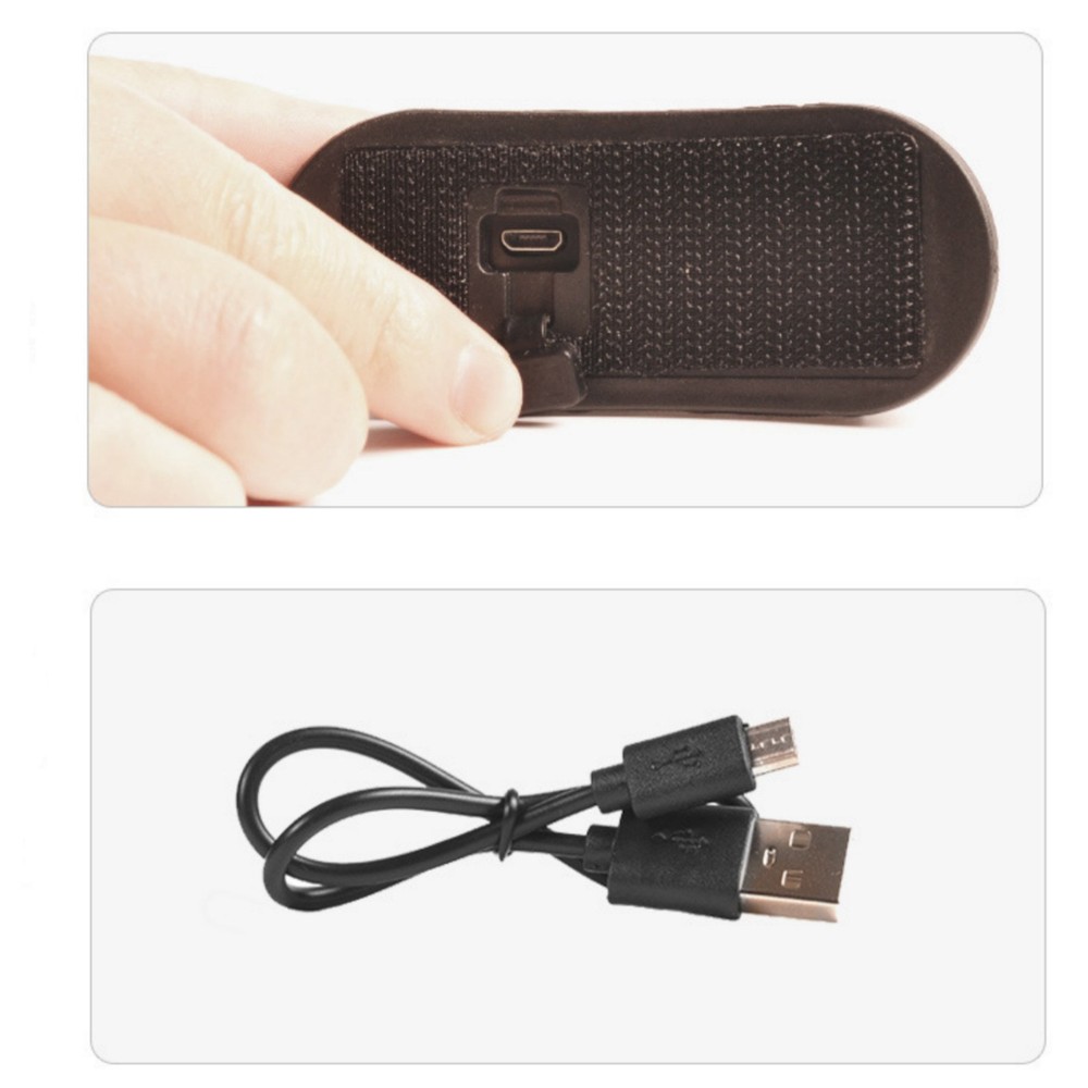 Waterproof Motorcycle Rear LED Helmet Light USB Rechargeable Light Replace Part