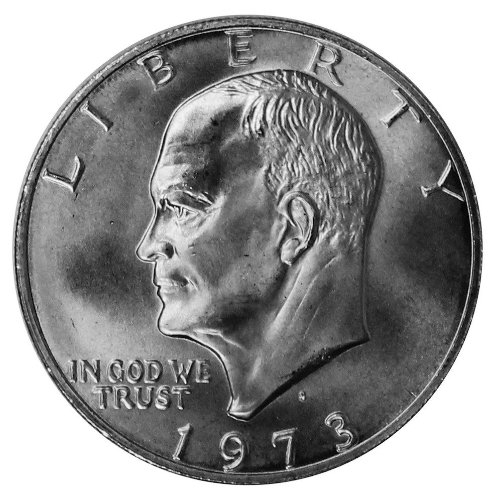1973 -S Eisenhower dollar BU 40% Silver Ike Coin