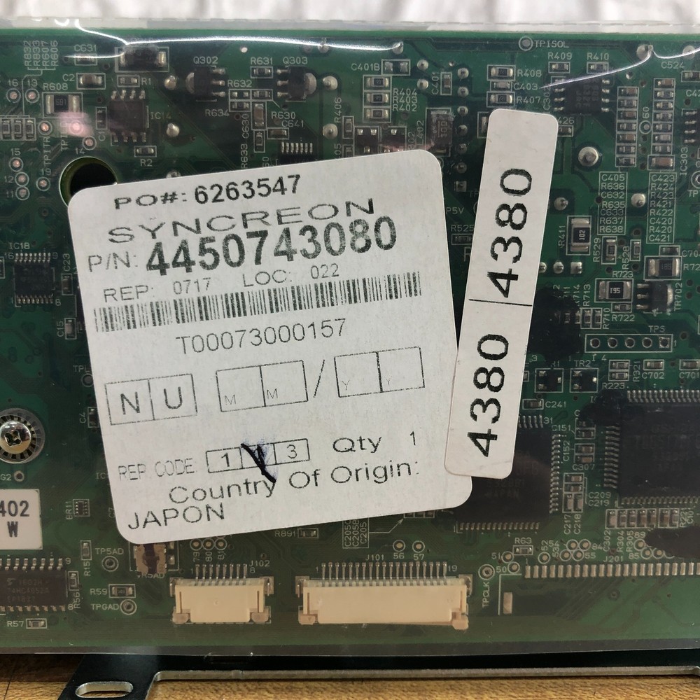 NCR Motorized Card Reader Track2 + w Std Shutter PN: 445-07643080C (WORKS)