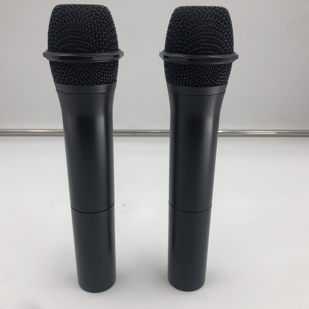 Pyle Fixed Frequency Wireless Karaoke Microphones w/ 2 Handheld Mics