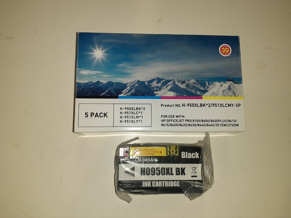 Ink, HP Compatible Printer Cartridges, (6) NEW Sealed