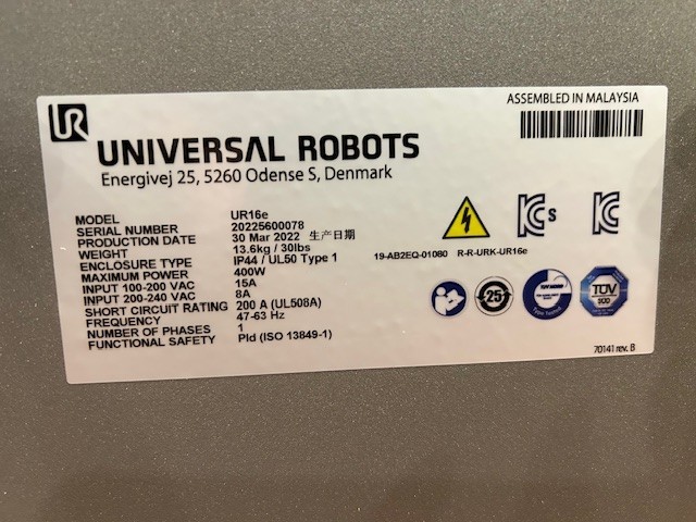 Controller for UR16e, UR 10e, UR5e, UR3e