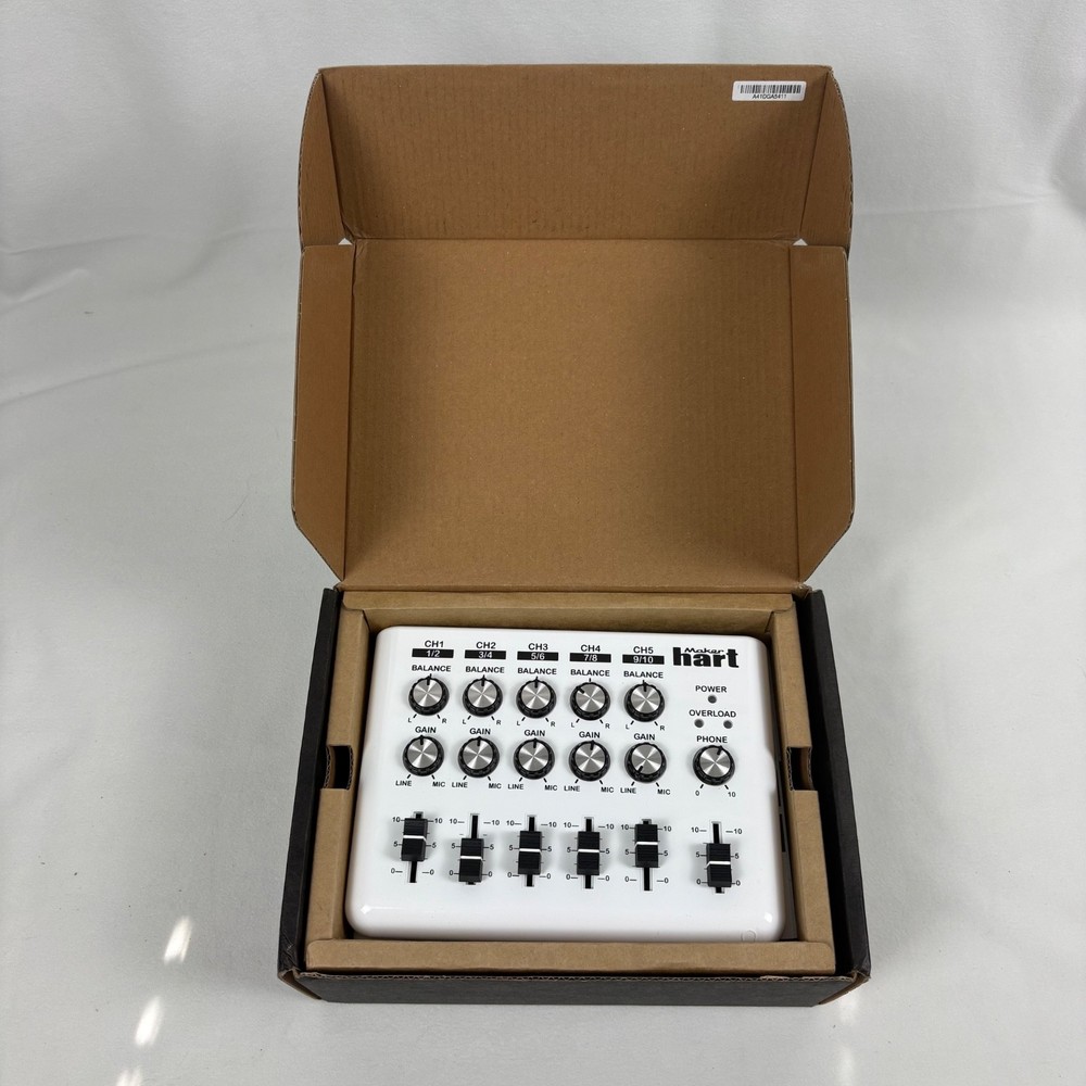 Maker Hart LOOP MIXER Portable Audio Mixer with 5 Channel stereo inputs