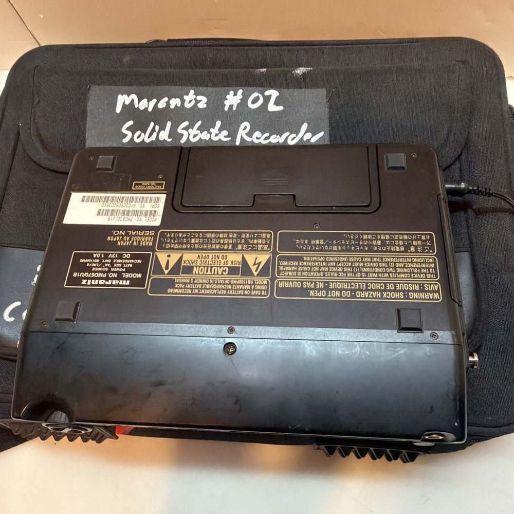 Marantz Solid State Recorder PMD670 Portable + Power Adapter No Card