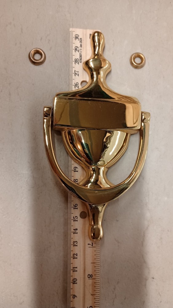 Solid Brass Colonial Style Door Knocker, N.O.S.