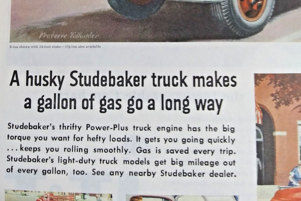 1953 Original Studebaker Truck Magazine Ad,