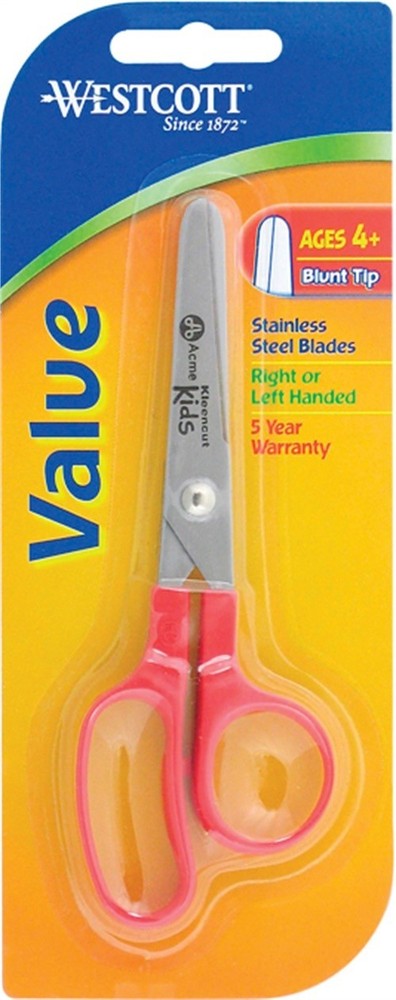 Westcott Blunt Tip Scissors 5"-Assorted Colors - 6 Pack
