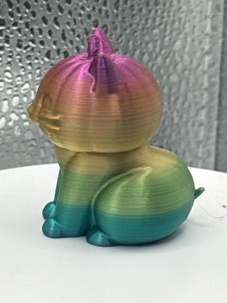3D Printed Gradient Pumpkin Cat