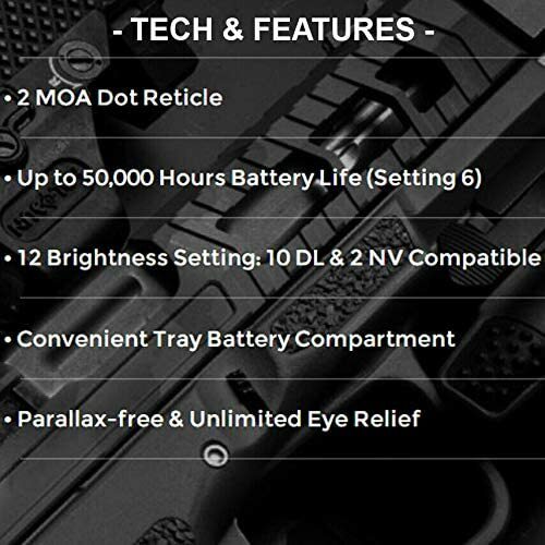 Holosun HS407C X2 Red Dot Open Reflex Sight with Cleaning Pen and Cloth Bundle