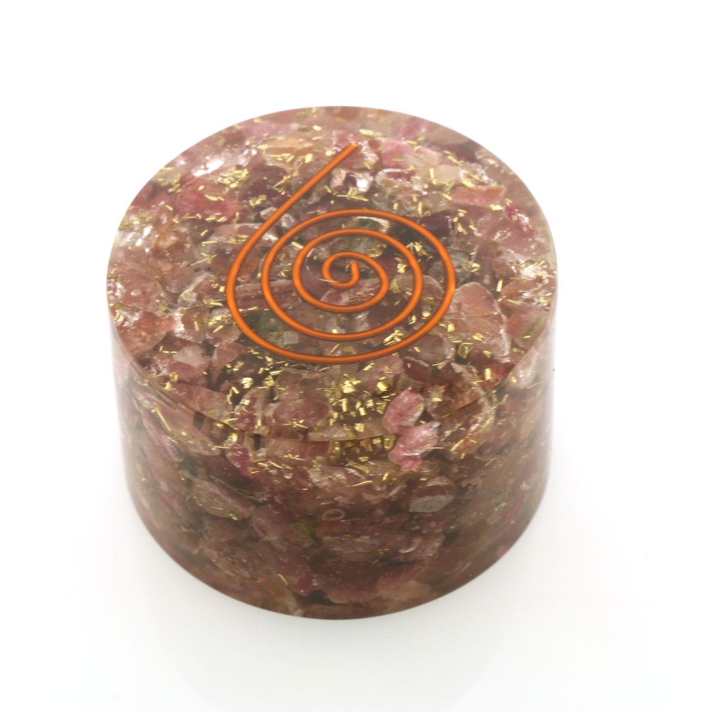 Genuine Raw Ruby Orgone Tower Buster 1.75 Inch 5g & EMF Protection