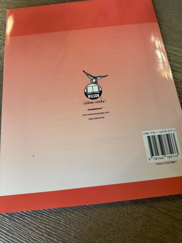 Fundations Student Notebook Level 1 - Paperback By Wilson Basic