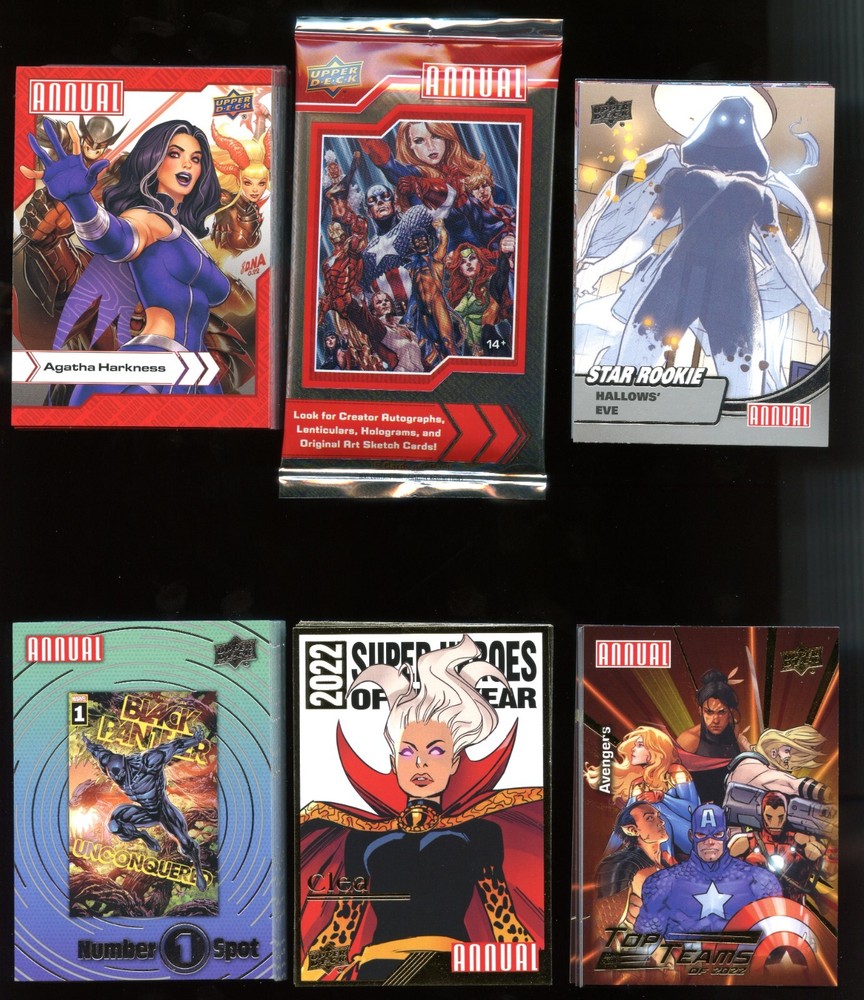 2022-23 Upper Deck Marvel Annual Complete 150-Card Master Set (Base + 4 Inserts)