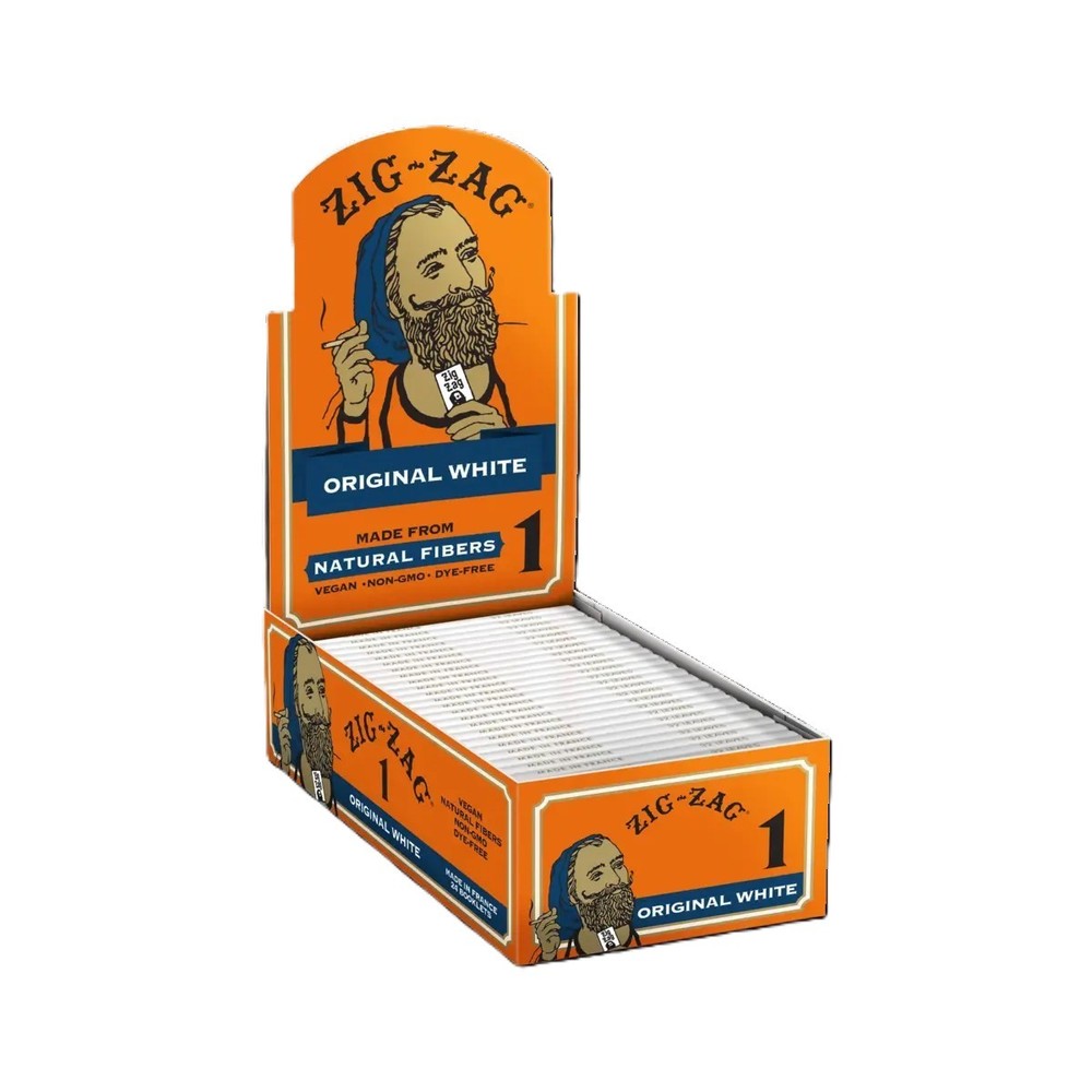 ZIG-ZAG Rolling Papers - Original White 70mm 24 pack carton