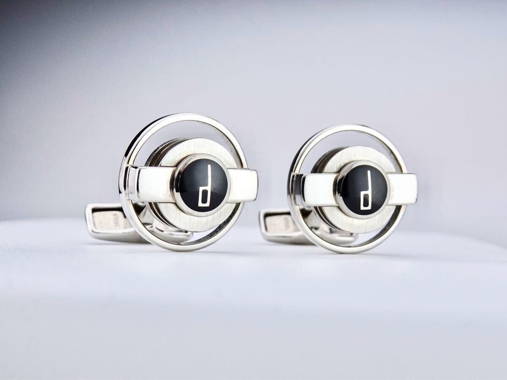 Dunhill Cufflinks Cutout Circle D Logo 7-7-217