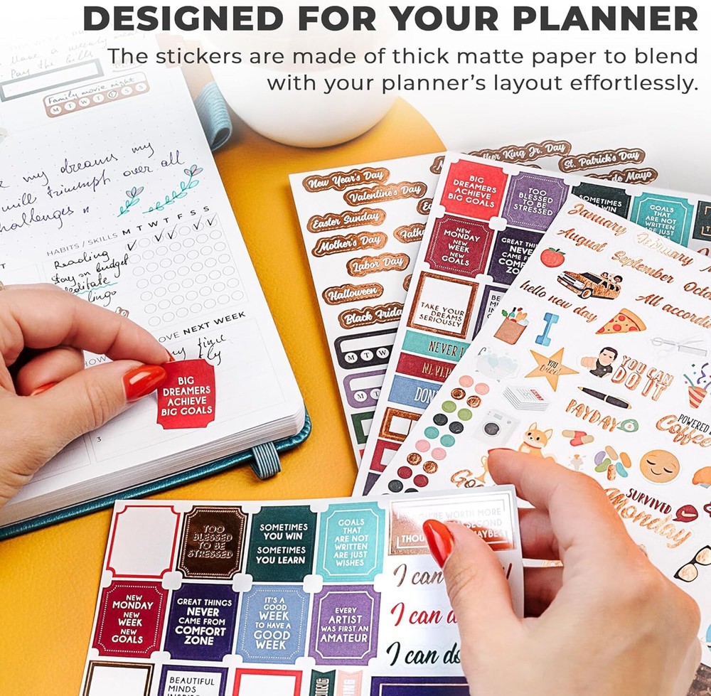 Clever Fox Planner Stickers – Monthly, Weekly & Daily Value Pack