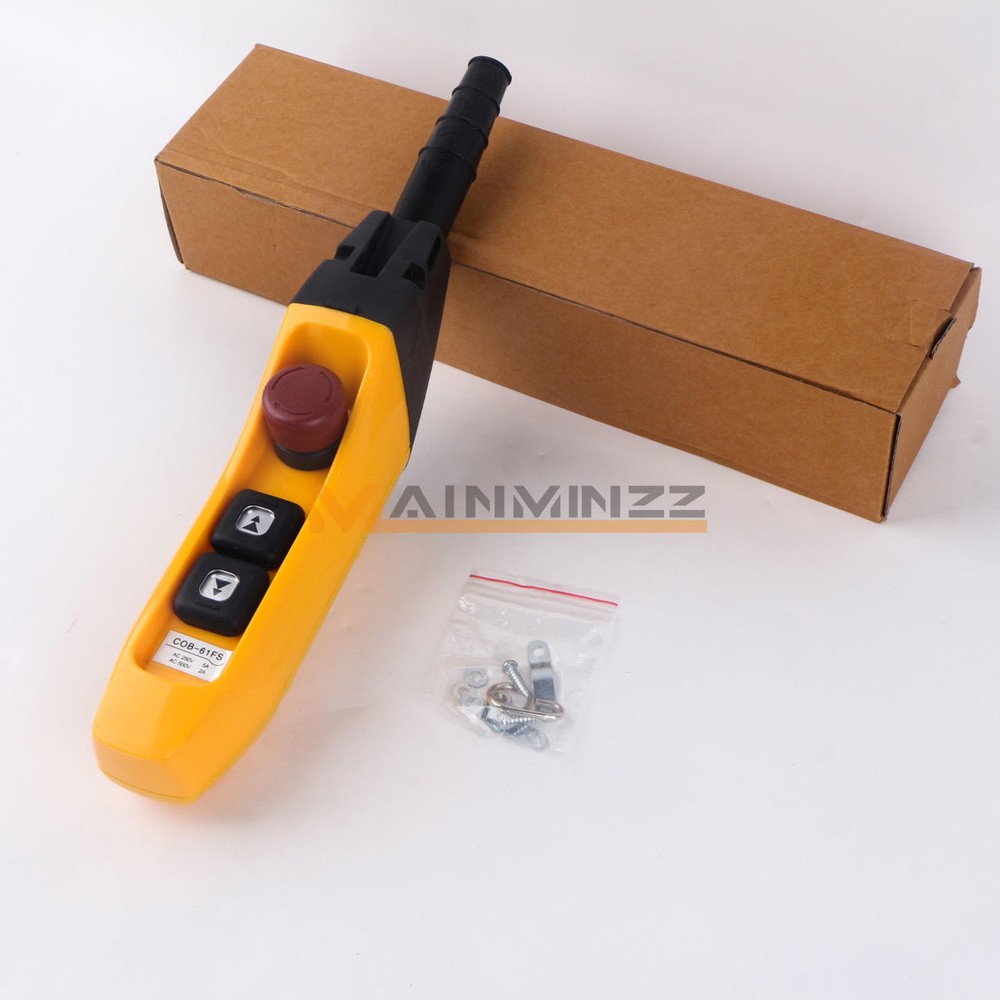 1PCS COB Crane Hoist Control Button switch double speed COB-61FS