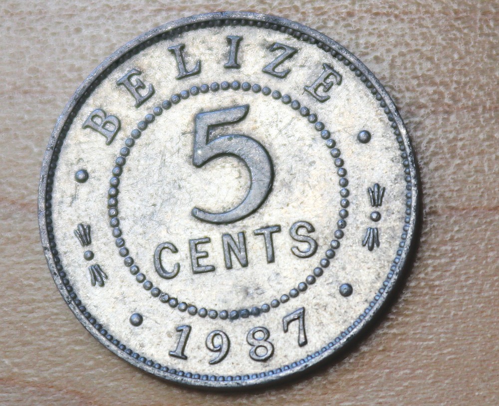 1987 Belize 5 Cents