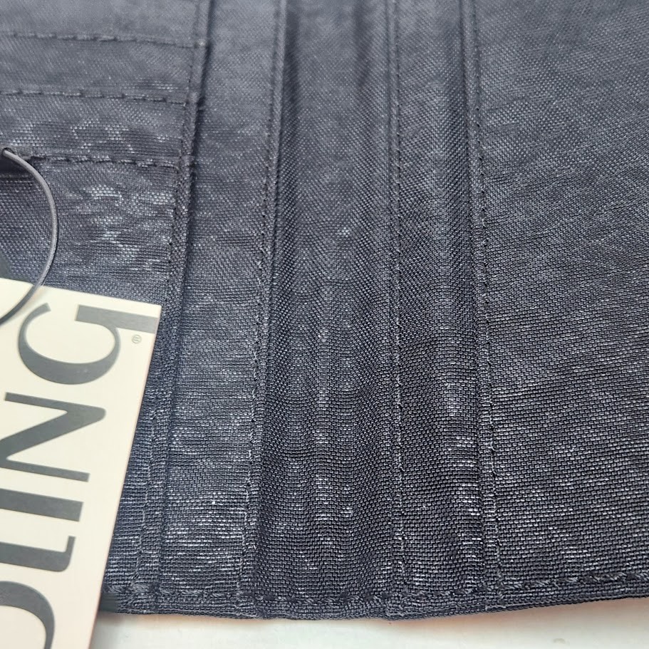 Kipling Passport Holder Black Python Embossed 4 Credit Card Slots 5.5 x 4 NWT