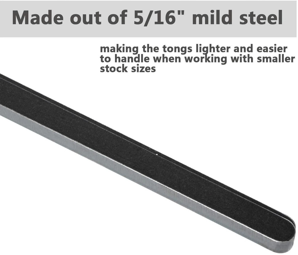 5 types DIY Rapid Tongs Bundle Set with Rivets for Blacksmith or Beginners