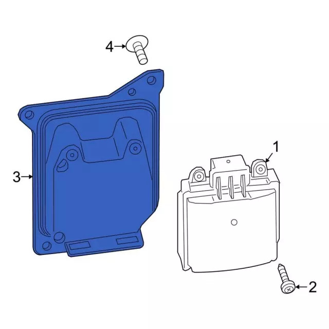 Genuine Ford Blind Spot Detection System Warning Sensor Bracket KB3Z-14D189-A