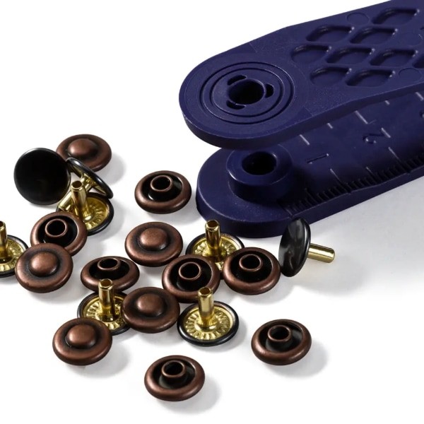 Prym Denim Rivets 9mm, 24 Sets w/ Setting Tool (403102)