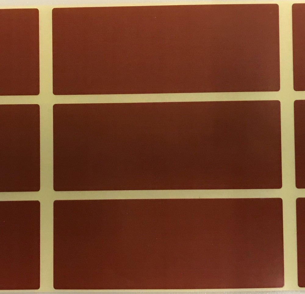 Large - Brown 30 x 78mm Colour Code Rectangles / Folder / File / Box Stickers