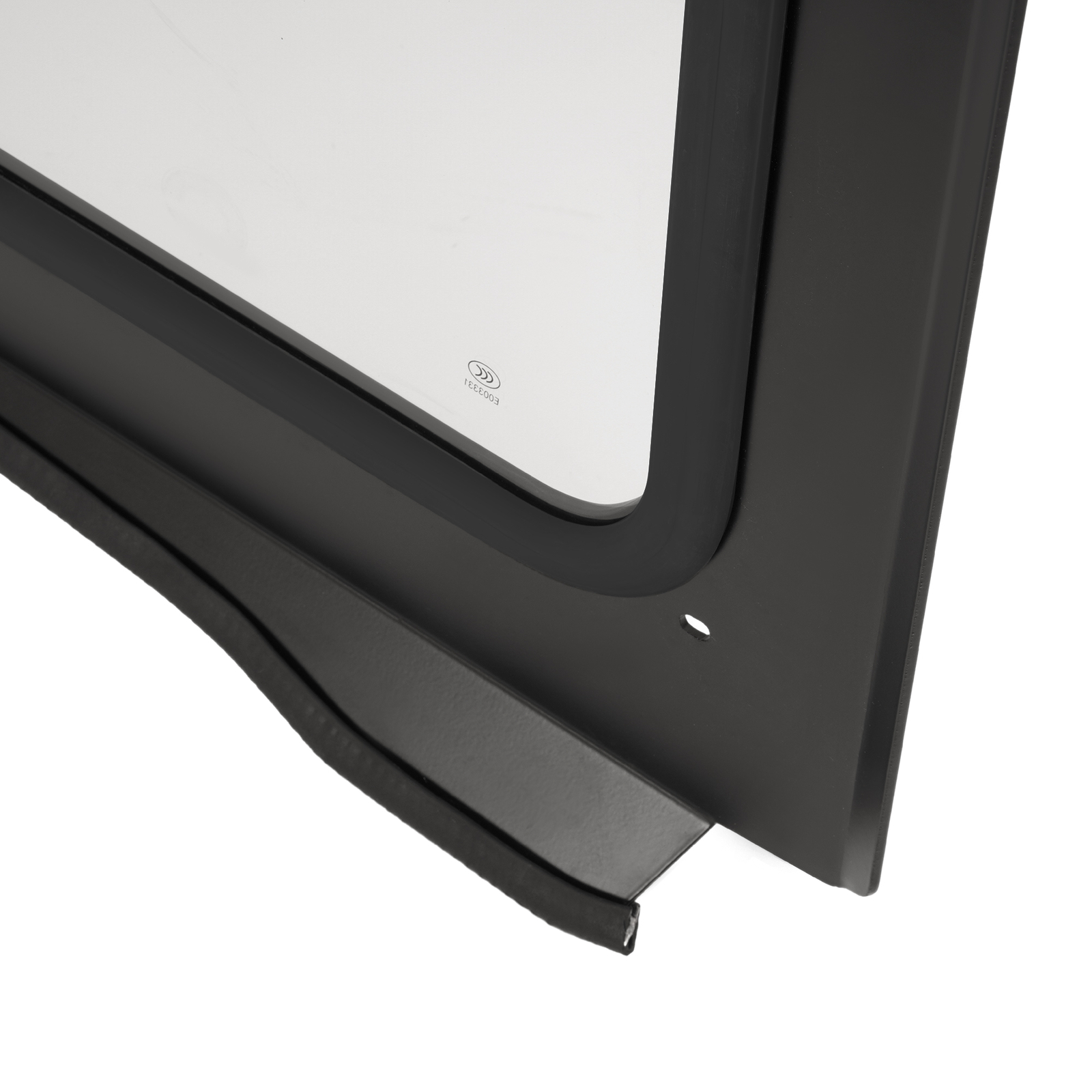 Clear Full Glass Windshield W/ Wiper Black For Polaris RZR 570 800 XP 900 08-14