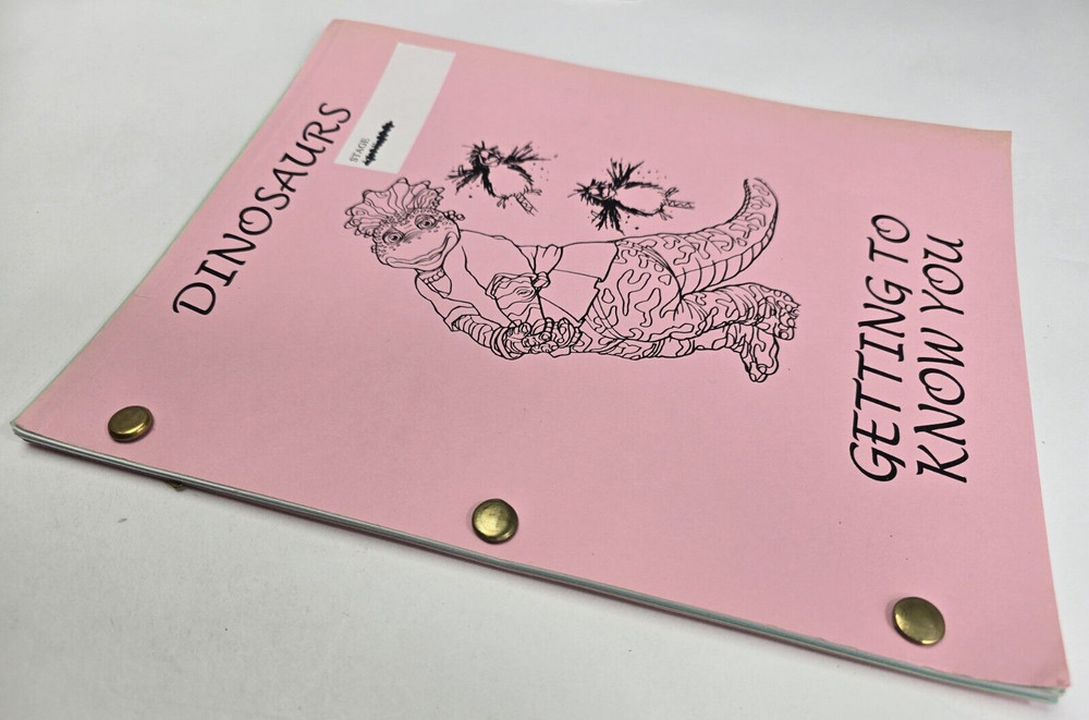 DINOSAURS / Brian LaPan 1992 TV Script, Tim Curry "Getting to Know You"